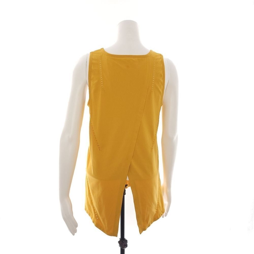 Athleta Mustard Yellow Racerback Tank Top Womens Size Small/Medium - Picture 5 of 6